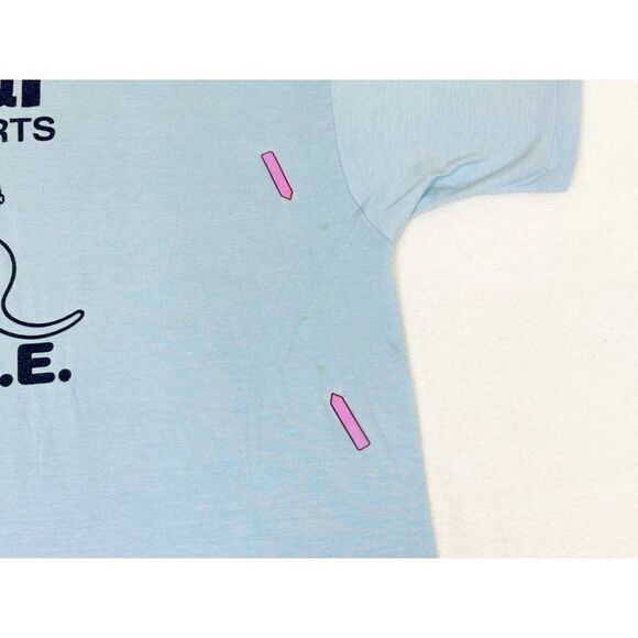 Vintage 80s ATT T-Shirt Blue XL Telephone Cable Company Single Stitch - Picture 7 of 10